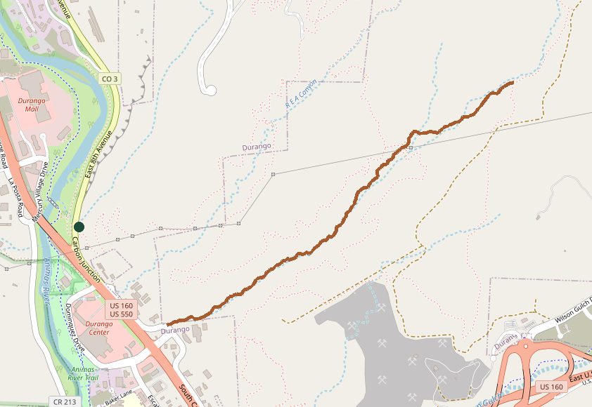 Mapped layout of Big Canyon