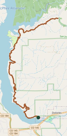 Mapped layout of McPhee Overlook