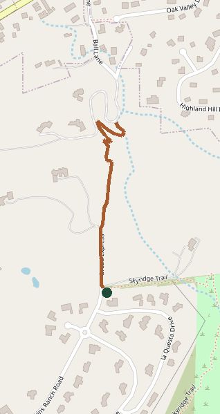 Mapped layout of Bread Express Trail