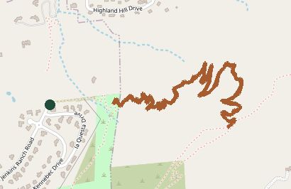 Mapped layout of Skyline Trail