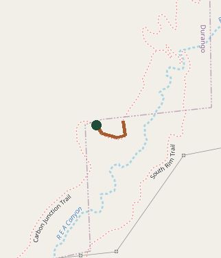 Mapped layout of Carbon Junction Trail