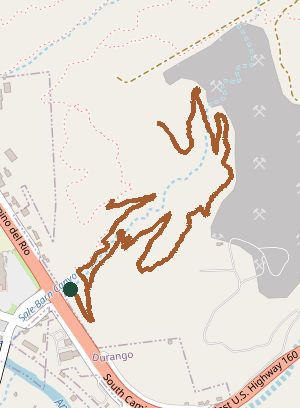 Mapped layout of Sale Barn Trail