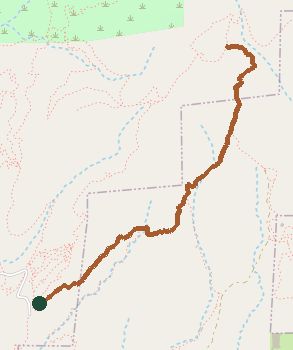 Mapped layout of Sidewinder Trail