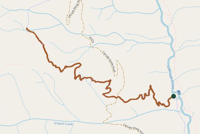 Mapped layout of Graysill Trail