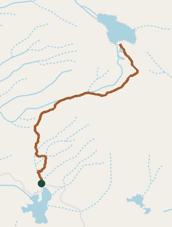 Mapped layout of Spud Lake Trail