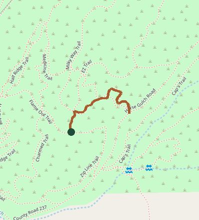 Mapped layout of Cap’s Trail