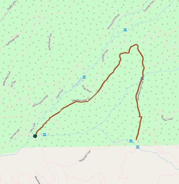 Mapped layout of Meadow Loop