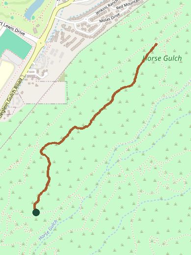 Mapped layout of Rocky Road Trail