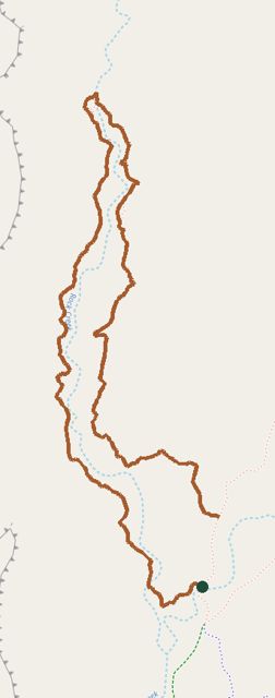 Mapped layout of Rock Creek Trail